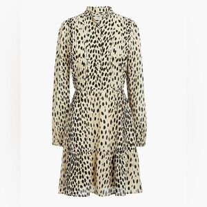 J.Crew Mercantile Animal Print Tiered Dress Women’s Size 6 36” Length